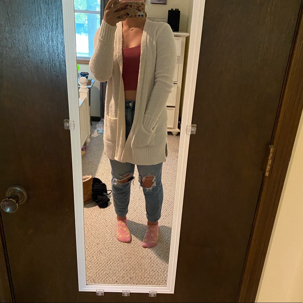 White Old Navy Cardigan